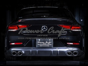 POWER CRAFT HYBRID EXHAUST MUFFLER SYSTEM FOR LEFT HAND DRIVE VEHICLES FOR MERCEDES BENZ CLS53 P-BE650101