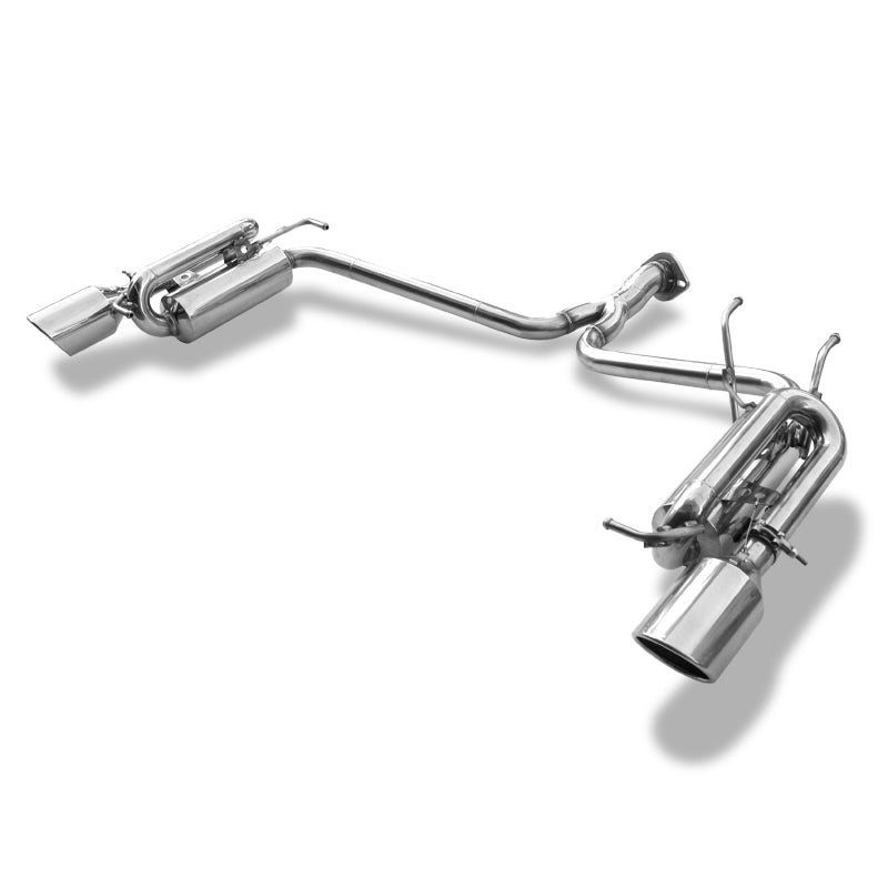 SURUGA SPEED PFS LOUD SOUND MUFFLER EXHAUST TITANIUM 100φ RIGHT ANGLE FOR TOYOTA MARK X DBA GGA10 2GR-FE SRT-422-G