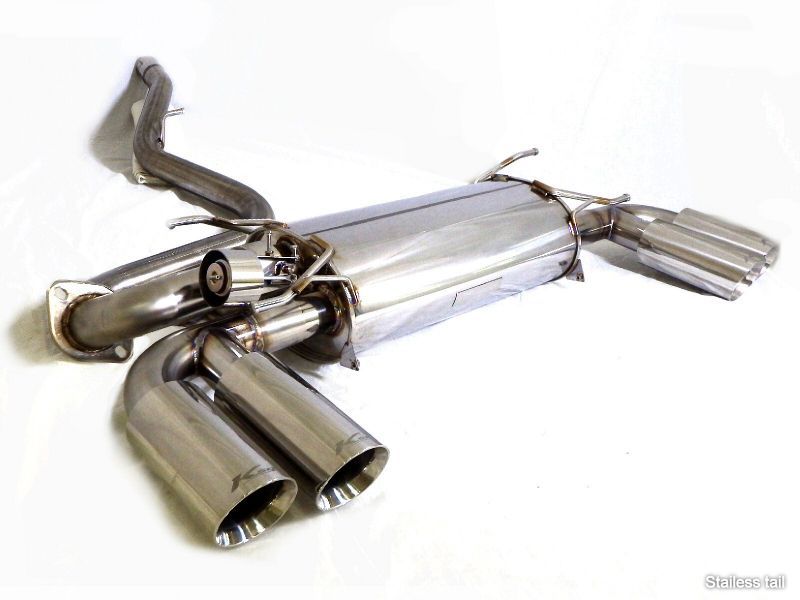 KREISSIEG CAT-BACK F1 SOUND VALVETRONIC EXHAUST SYSTEM 4-PIPE TITANIUM FLOATING CURL TAIL SANDBLASTED KSG LOGO MARK AT SHIFT FOR TOYOTA 86 T86-02-TITANIUM-AT