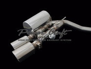 POWER CRAFT TURBO HYBRID EXHAUST MUFFLER SYSTEM WITH BLACK TAIL FOR MASERATI QUATTROPORTE TURBO V6 2WD 3.0L P-MAS790102-BKT