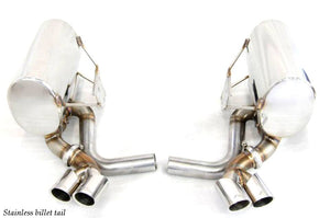 KREISSIEG CAT-BACK F1 SOUND VALVETRONIC EXHAUST SYSTEM STAINLESS STEEL BILLET FLOATING CURL TAIL SANDBLASTED KSG LOGO MARK FOR PORSCHE 996 CARRERA 98'~02' 3.4L P996CE-01-STAINLESSBILLET-3.4L