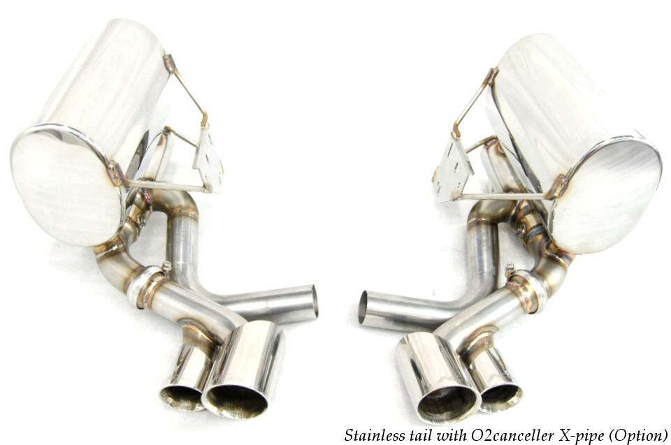 KREISSIEG CAT-BACK F1 SOUND VALVETRONIC EXHAUST SYSTEM STAINLESS STEEL FLOATING CURL TAIL SANDBLASTED KSG LOGO MARK FOR PORSCHE 996 CARRERA 4S  P996C4-01-STAINLES