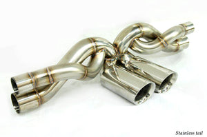 KREISSIEG FIRST CAT-BACK F1 SOUND EXHAUST SYSTEM TORNADO WOLF VER. TITANIUM FLOATING CURL TAIL SANDBLASTED KSG LOGO MARK FOR PORSCHE 997 GT3  P997GT3-06-TITANIUM