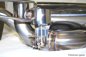 KREISSIEG CAT-BACK F1 SOUND VALVETRONIC EXHAUST SYSTEM STAINLESS STEEL FLOATING CURL TAIL SANDBLASTED KSG LOGO MARK FOR AUDI R8 V8 AUR8-01-STAINLESS-V8-4.2