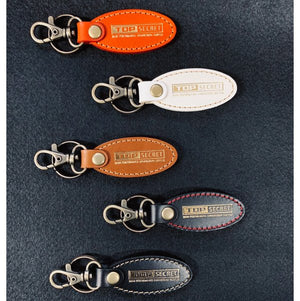 TOP SECRET LEATHER KEY RING RED FOR  TOP-SECRET-00341
