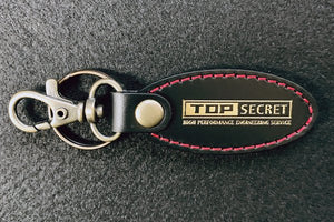 TOP SECRET LEATHER KEY RING WHITE FOR  TOP-SECRET-00340