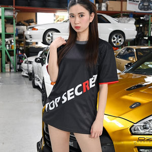 TOP SECRET TS CARBON T-SHIRT WHITE LOGO WITH RED R XXL FOR  TOP-SECRET-00246