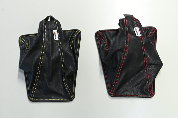 TOP SECRET SHIFT BOOTS RED STITCHING FOR NISSAN SKYLINE GT-R BNR32 TOP-SECRET-00435