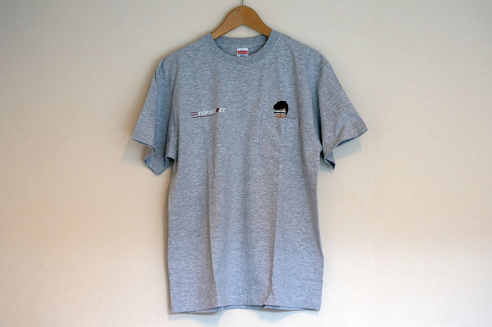 TOP SECRET POCKET SMOKEY T-SHIRT WHITE L TOP-SECRET-00060