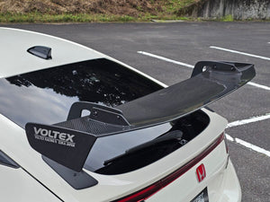 VOLTEX GT WING TYPE 4BS 1560MM WET CARBON SWAN NECK TYPE-FL5 ENDPLATE FOR HONDA CIVIC TYPE R FL5 VOLTEX-00044