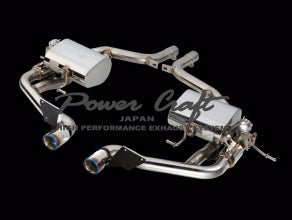 POWER CRAFT HYBRID EXHAUST MUFFLER SYSTEM GRAN TURISMO MC STRADALE TYPE WITH BLACK TAIL FOR MASERATI GRAN TURISMO P-MAS810101-BKT