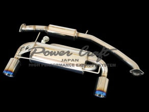 POWER CRAFT HYBRID EXHAUST MUFFLER SYSTEM SINGLE VALVE FOR NISSAN Z34 P-NI070101