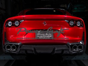 POWER CRAFT HYBRID EXHAUST MUFFLER SYSTEM TITAN TAIL WITH X TUBE FOR FERRARI 812 P-FE1030101-SE