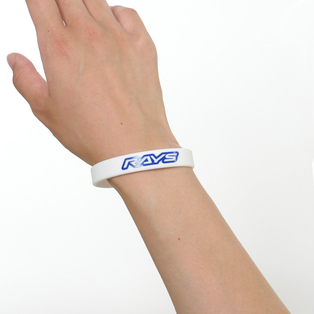 RAYS RUBBER WRIST BAND RAYS WHITE 7409020BANDWH