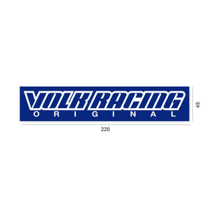 RAYS VOLK RACING LOGO BOX STICKER BLUE 74990000BOXBL