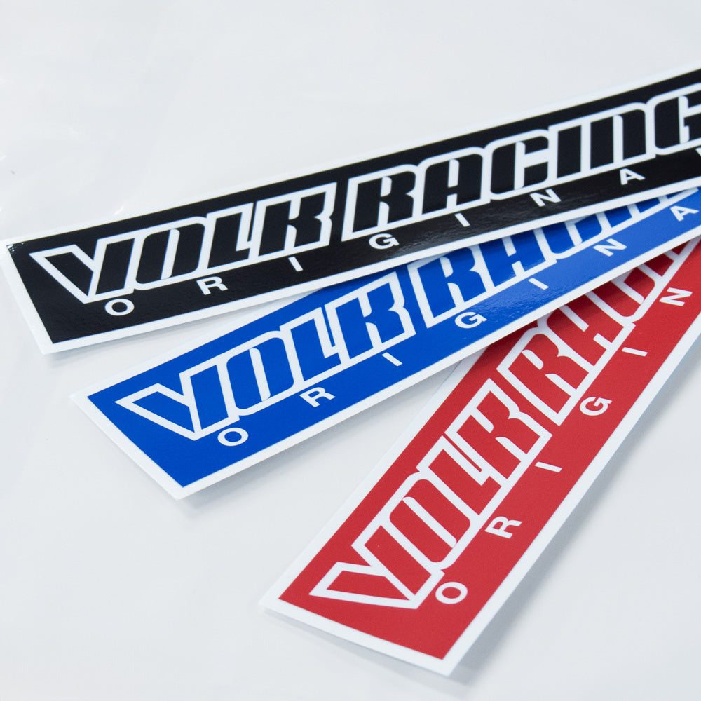 RAYS VOLK RACING LOGO BOX STICKER BLACK 74990000BOXBK