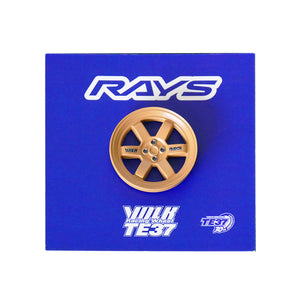 RAYS TE37 30TH RAYS x LEEN CUSTOMS COLLABORATION TE37 OG PIN BADGE BR 7499LEEN37OGB