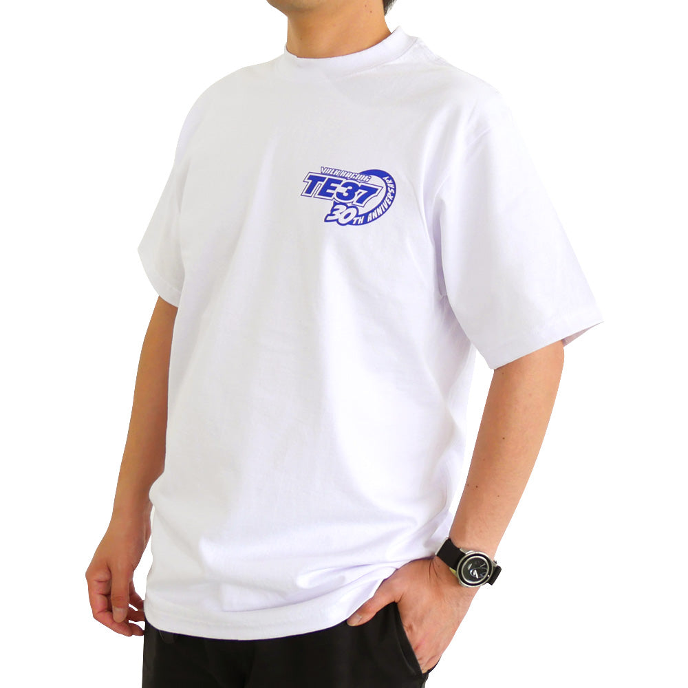 RAYS TE37 30TH LOGO T-SHIRT L WHITE RAYS-TE37-SHIRT-L-W