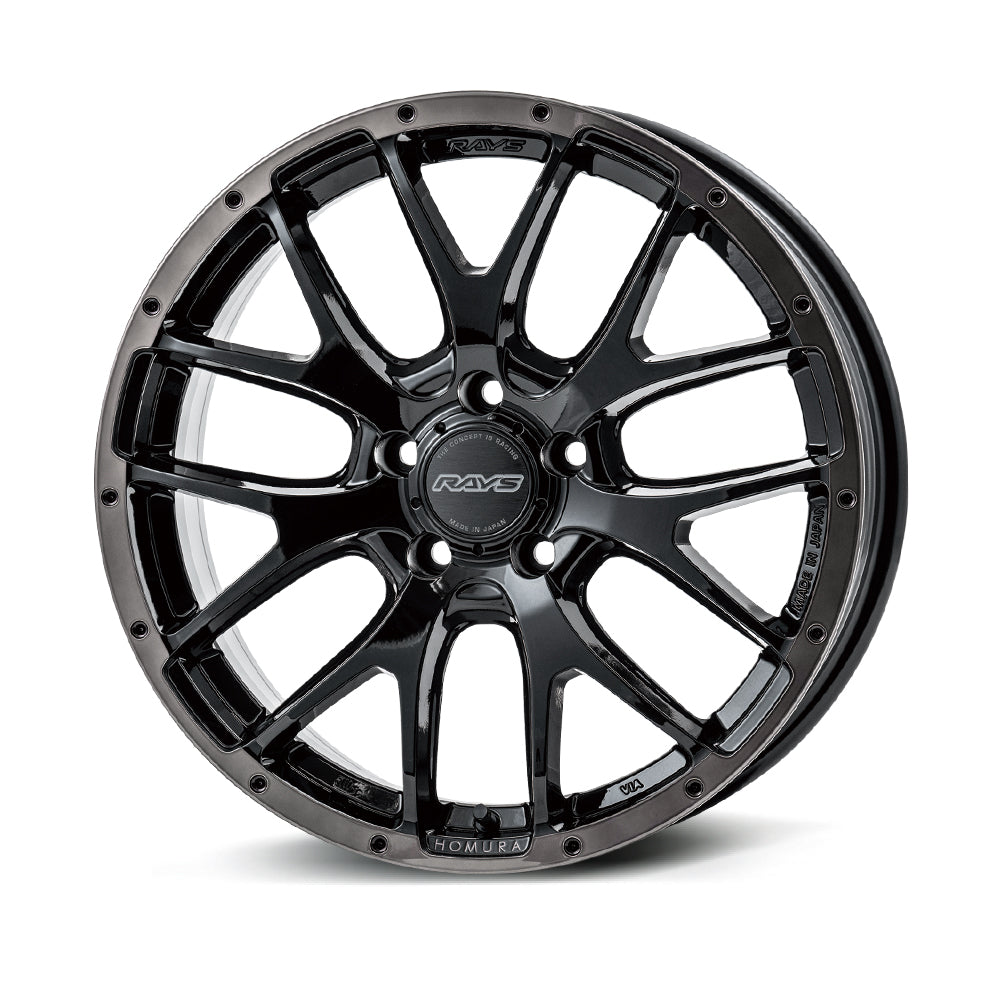 RAYS HOMURA 2X7FA BLACK CLEAR EDITION 16X7J +32 5X114.3 GLOSSY BLACK RIM BLACK CLEAR (BFJ) 27356703295BFJ