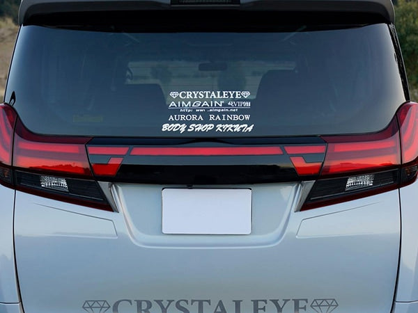CRYSTAL EYE CRYSTALEYE LOGO STICKER SMALL (S SIZE) WIDTH 250MM WHITE FOR  H040SU