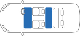 KARO SISAL BLUE WHITE FLOOR MATS FOR Suzuki Wagon R MC22S SISAL-1856-BLUE-WHITE