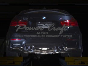 POWER CRAFT HYBRID EXHAUST MUFFLER SYSTEM WITH BLACK TAIL FOR BMW F80 M3 BMW F82 M4 P-BM590103-BKT