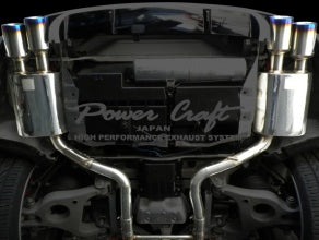 POWER CRAFT EXHAUST MUFFLER SYSTEM WITH BLACK TAIL FOR PORSCHE PANAMERA PANAMERA 4  P-PO470101-BKT