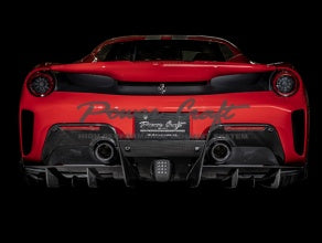 POWER CRAFT HYBRID EXHAUST MUFFLER SYSTEM WITH BLACK TAIL FOR FERRARI 488 PISTA P-FE880103-BKT