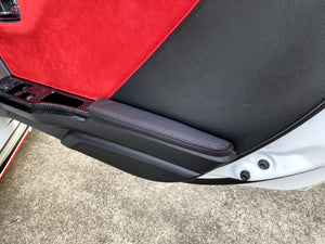BACK YARD SPECIAL ARMREST DOOR 2 PC SET BLACK RED STITCH FOR HONDA S660 JW5 BACK-YARD-SPECIAL-00008