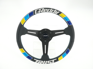 GREDDY SPORTS STEERING WHEEL LEATHER BIG LOGO EMBROIDERY STANDARD TYPE FOR  16600024