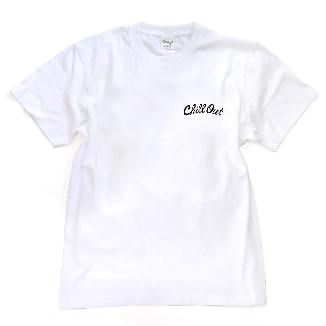 SHOWA GARAGE CAMPS COLLABORATION T-SHIRT: CHILL OUT LARGE O00700-L
