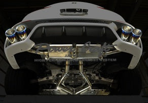 POWER CRAFT HYBRID EXHAUST MUFFLER SYSTEM WITH BLACK TAIL FOR ALFA ROMEO STELVIO QUADRIFOGLIO  P-AL1010101-BKT