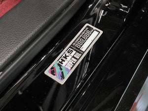 HKS OIL CHANGE RECORD PLATE FOR  51007-AK398