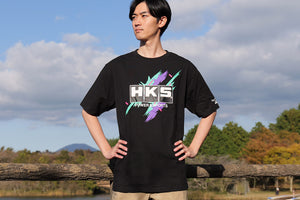 HKS T-SHIRT SUPER RACING BLACK M 51007-AK643