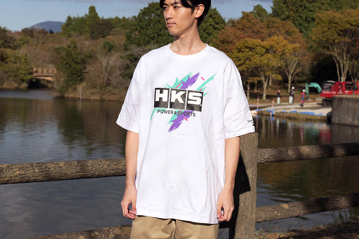 HKS T-SHIRT SUPER RACING WHITE 3L 51007-AK651