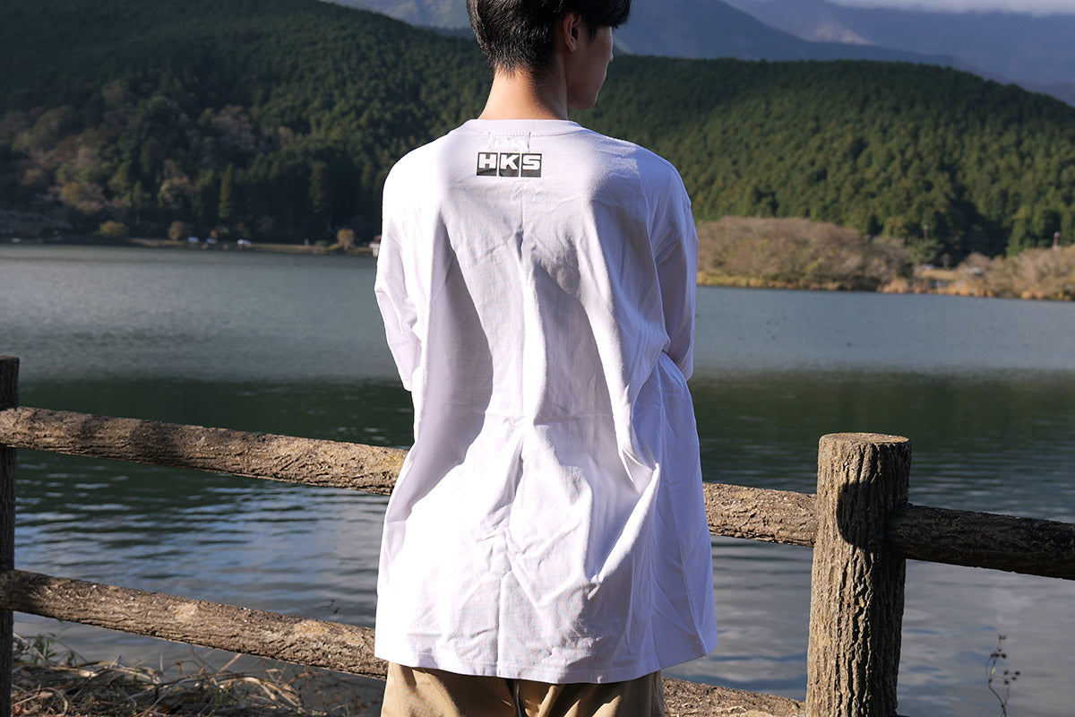 HKS T-SHIRT SUPER RACING WHITE 3L 51007-AK651