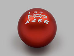 MUGEN SHIFT KNOB BLACK X RED FOR HONDA CIVIC TYPE R FL5 54102-XLT-K4S0-RD