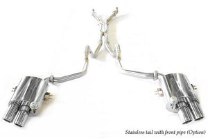 KREISSIEG CAT-BACK F1 SOUND VALVETRONIC EXHAUST SYSTEM STAINLESS STEEL FLOATING CURL TAIL SANDBLASTED KSG LOGO MARK FOR FERRARI 550 MARANELLO F550-01-STAINLESS-MARANELLO