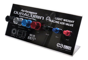 ENKEI PERFORMANCE DURALUMIN NUT & RACING AIR VALVE DISPLAY DIS001