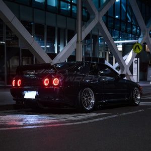78WORKS LED TAIL LAMP V2 RED CLEAR FOR NISSAN R32 SKYLINE GTS GT-R 2D COUPE J326RC