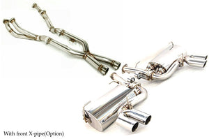 KREISSIEG F1 SOUND VALVETRONIC EXHAUST SYSTEM STAINLESS STEEL FLOATING CURL TAIL SANDBLASTED KSG LOGO MARK FOR FERRARI F612 SCAGLIETTI F612-01-STAINLESS-SCAGLIETTI