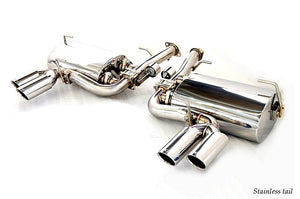 KREISSIEG F1 SOUND VALVETRONIC EXHAUST SYSTEM TITANIUM FLOATING CURL TAIL SANDBLASTED KSG LOGO MARK FOR FERRARI F612 SCAGLIETTI F612-01-TITANIUM-SCAGLIETTI