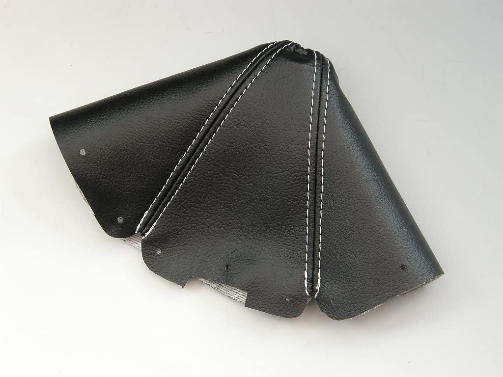 ZOOM ENGINEERING EUNOS NA ROASTER MANUAL CAR SHIFT BOOTS SYNTHETIC LEATHER BLACK COLOR WHITE STITCH FOR MAZDA MX-5 MIATA 8492