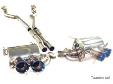 KREISSIEG F1 SOUND VALVETRONIC EXHAUST SYSTEM TITANIUM FLOATING CURL TAIL SANDBLASTED KSG LOGO MARK FOR FERRARI F12 BERLINETTA F12-01-TITANIUM-BERLINETTA