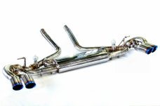 KREISSIEG CAT-BACK F1 SOUND VALVETRONIC EXHAUST SYSTEM TITANIUM FLOATING CURL TAIL SANDBLASTED KSG LOGO MARK GTS MODEL FOR PORSCHE 957 CAYENNE GTS  PCAYTE-01-TITANIUM-GTS