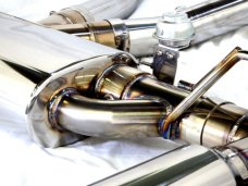 KREISSIEG CAT-BACK F1 SOUND VALVETRONIC EXHAUST SYSTEM STAINLESS STEEL FLOATING CURL TAIL SANDBLASTED KSG LOGO MARK TURBO MODEL FOR PORSCHE 958 CAYENNE TURBO  958-01-STAINLESS-TURBO