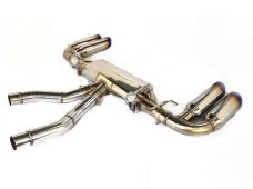 KREISSIEG CAT-BACK F1 SOUND VALVETRONIC EXHAUST SYSTEM TITANIUM FLOATING CURL TAIL SANDBLASTED KSG LOGO MARK TURBO MODEL FOR PORSCHE 958 CAYENNE TURBO  958-01-TITANIUM-TURBO