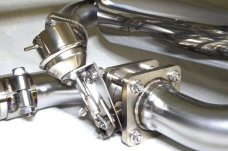 KREISSIEG FIRST CAT-BACK F1 SOUND VALVETRONIC EXHAUST SYSTEM STAINLESS STEEL BILLET FLOATING CURL TAIL SANDBLASTED KSG LOGO MARK FOR PORSCHE 981 BOXTER 2.7  P981BX-01-STAINLESSBILLET