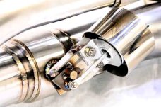 KREISSIEG FIRST CAT-BACK F1 SOUND VALVETRONIC EXHAUST SYSTEM TITANIUM FLOATING CURL TAIL SANDBLASTED KSG LOGO MARK FOR PORSCHE 991 CARRERA 4S  991CS-01-TITANIUM-4S