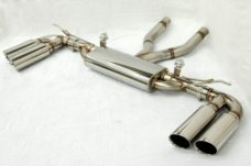 KREISSIEG CAT-BACK F1 SOUND VALVETRONIC EXHAUST SYSTEM STAINLESS STEEL BILLET FLOATING CURL TAIL SANDBLASTED KSG LOGO MARK TURBO MODEL FOR PORSCHE 955 CAYENNE TURBO  PCAYS-01-STAINLESSBILLET-TURBO